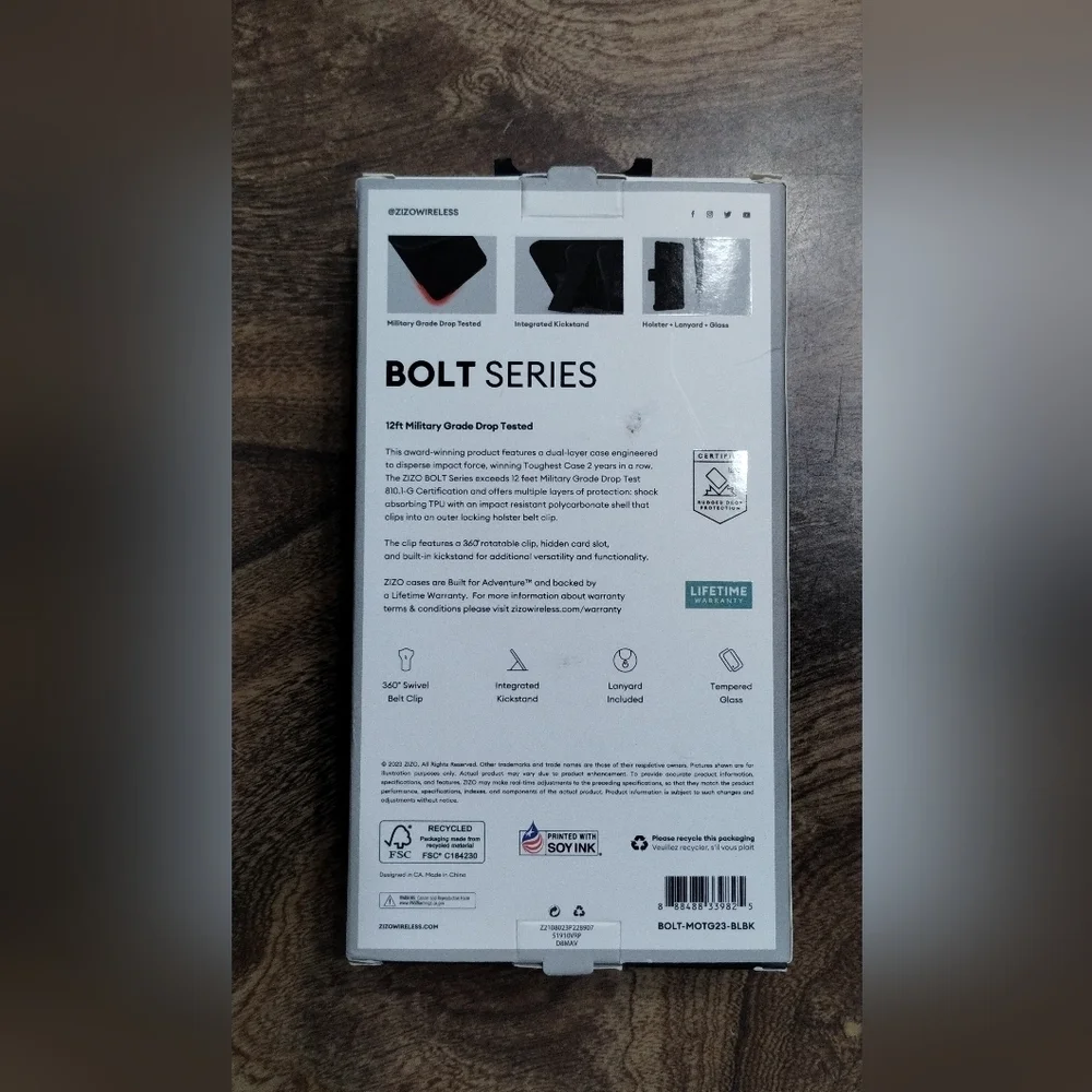 Bolt Series Blue Phone Case for Moto G 5G (2023)